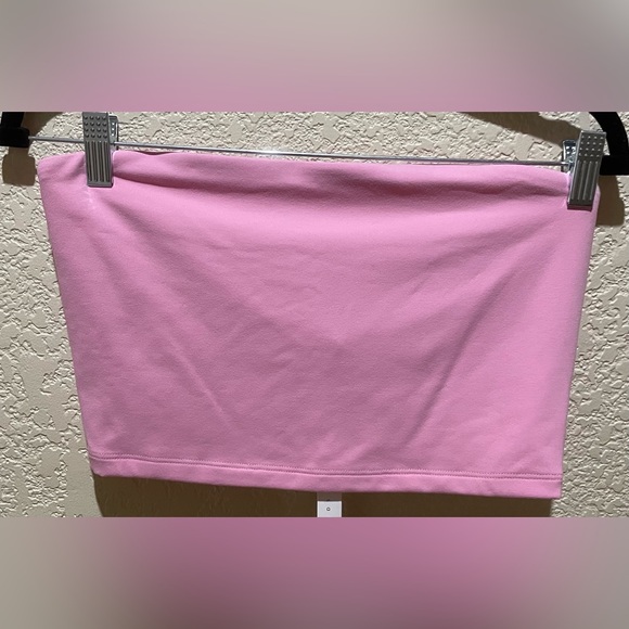 NEW Susana Monaco Core Cropped Tube Top Pink Size L - Picture 4 of 10